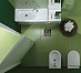 Area 90x35 washbasin without holes (Y0UE)